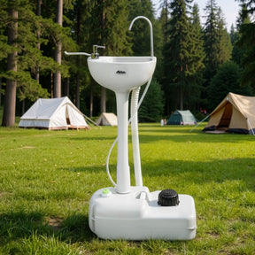 Weisshorn Camping Basin Portable Hand Wash Sink Stand 19L Capacity - SportZone.co.nz