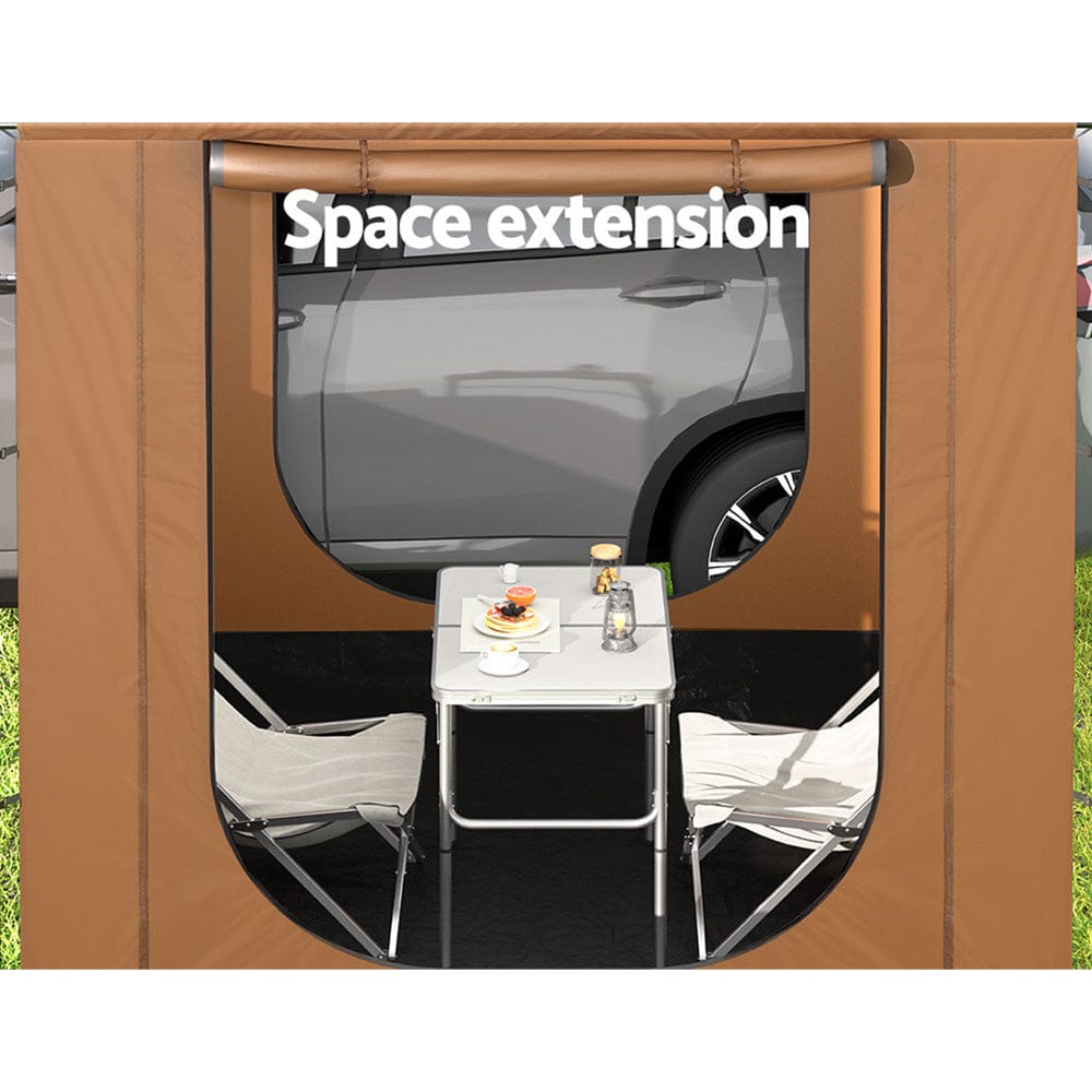 Weisshorn Camping Tent SUV Car Side Awning 2x2m Canopy Outdoor Portable 4WD - SportZone.co.nz