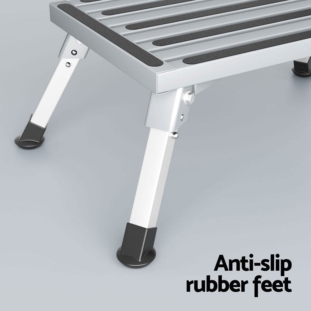 Weisshorn Caravan Step Folding Aluminium Step Ladder Stool - SportZone.co.nz