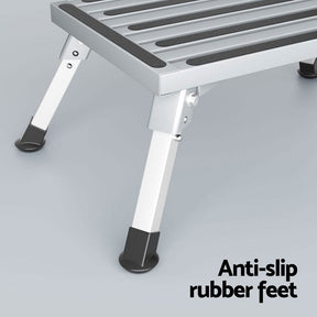 Weisshorn Caravan Step Folding Aluminium Step Ladder Stool - SportZone.co.nz