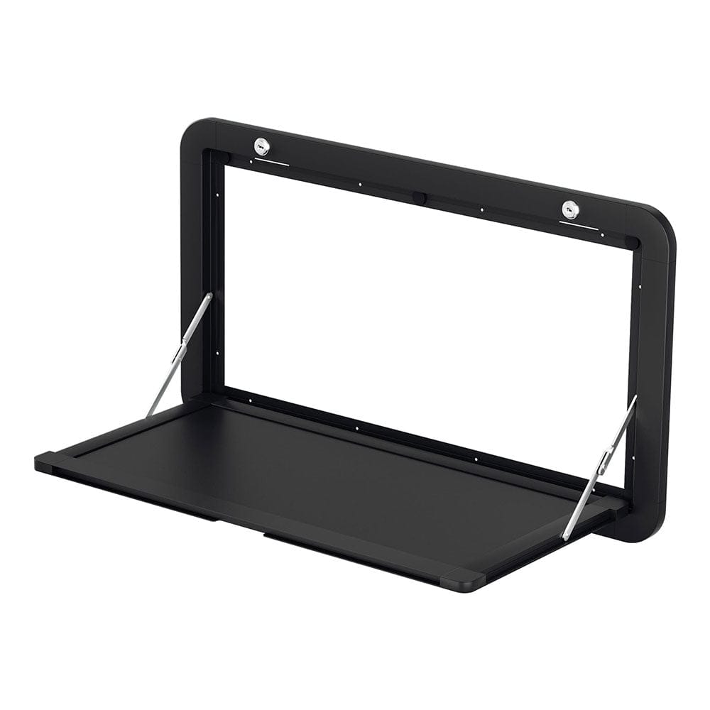 Weisshorn Caravan Table 800 x 450mm Folding Lockable Black - SportZone.co.nz