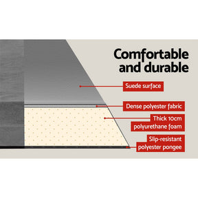 Weisshorn Self Inflating Mattress 10CM Camping Sleeping Mat Air Double Grey - SportZone.co.nz