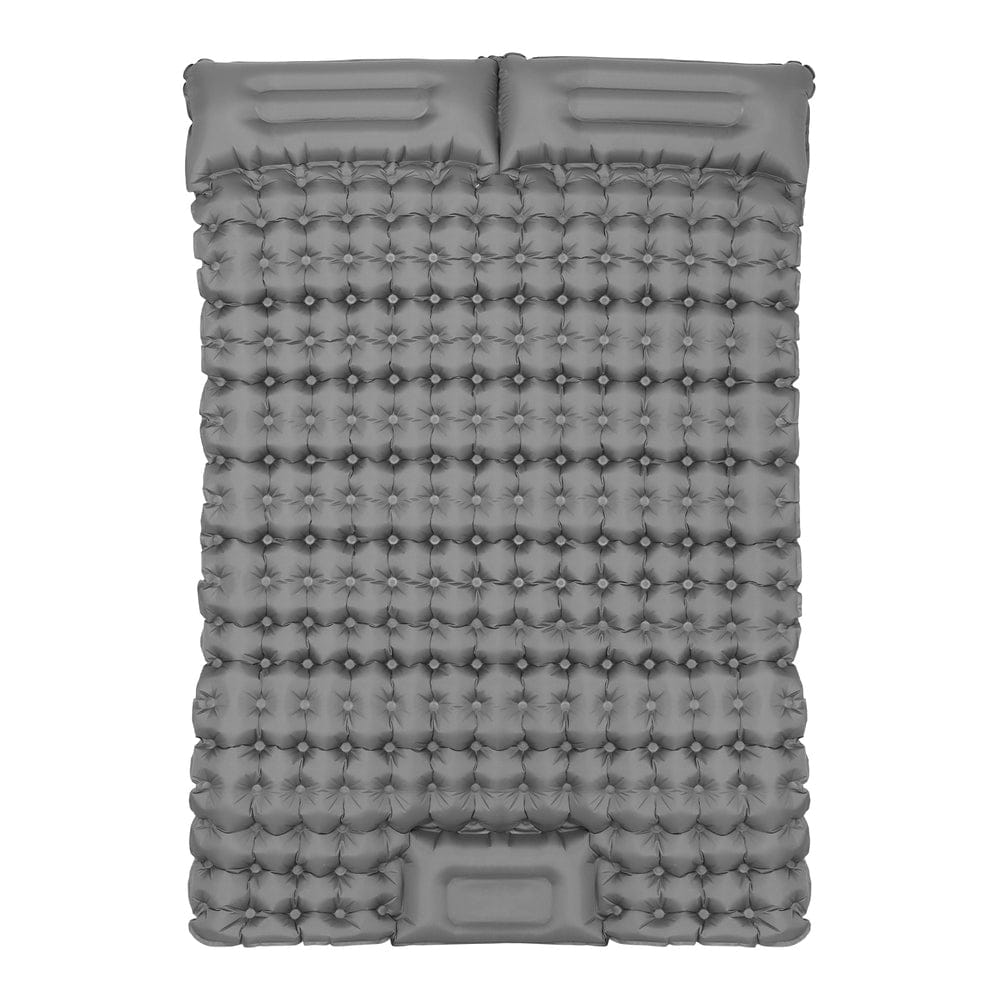 Weisshorn Self Inflating Mattress Camping Sleeping Mat Air Bed Double Pillow Bag - SportZone.co.nz
