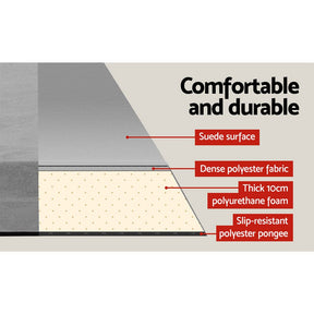 Weisshorn Self Inflating Mattress Camping Sleeping Mat Air Bed Double Set Grey - SportZone.co.nz