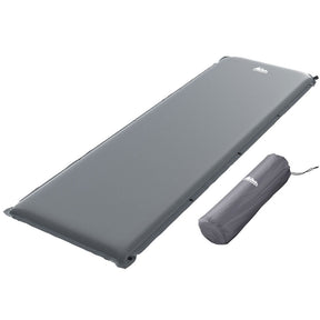 Weisshorn Self Inflating Mattress Camping Sleeping Mat Air Bed Pad Single Grey - SportZone.co.nz