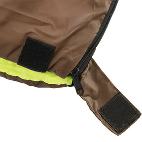 Weisshorn Sleeping Bag Double Bags Thermal Camping Hiking Tent Brown - 5°C - SportZone.co.nz