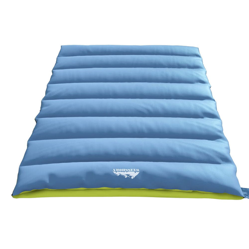 Weisshorn Sleeping Bag Double Bags Thermal Camping Hiking Tent Grey - 5°C - SportZone.co.nz