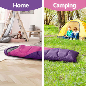 Weisshorn Sleeping Bag Set of 2 Kids Single 172cm Thermal Camping Hiking - SportZone.co.nz