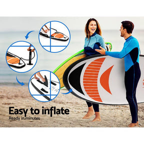 Weisshorn Stand Up Paddle Board 11ft Inflatable SUP Surfboard Paddleboard Kayak Surf Red - SportZone.co.nz