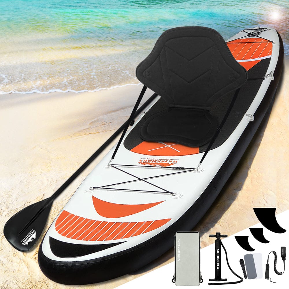 Weisshorn Stand Up Paddle Board 11ft Inflatable SUP Surfboard Paddleboard Kayak Surf Red - SportZone.co.nz