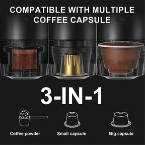 Wireless Portable Espresso Coffee Machine Capsule & Powder Travel Maker - SportZone.co.nz