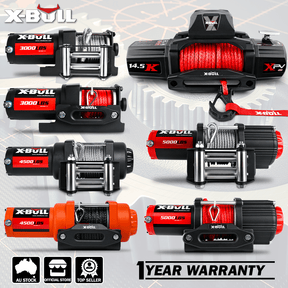 X - BULL Electric Winch 12V 4500LBS Synthetic Rope Wireless remote ATV UTV Boat Trailer - SportZone.co.nz