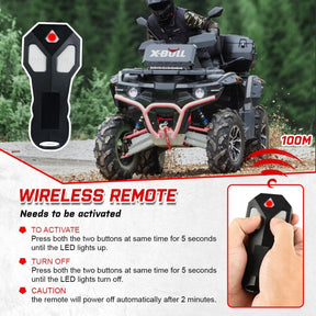 X-BULL Electric Winch 12V 5000LBS Wireless 15.2M Steel Cable ATV UTV 4WD Boat - SportZone.co.nz