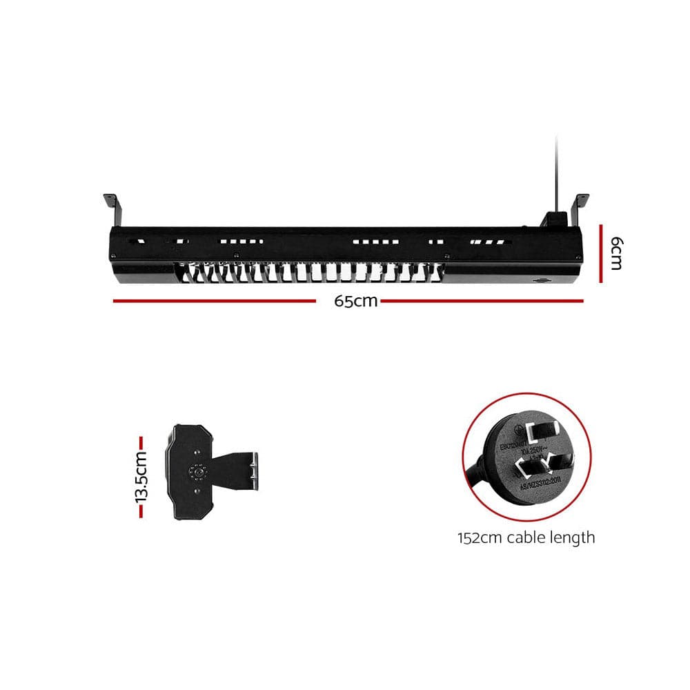 Devanti Electric Strip Heater Radiant Heaters 2000W - SportZone.co.nz