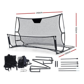 Everfit 2.1m Football Soccer Net Portable Goal Net Rebounder Sports Training - SportZone.co.nz