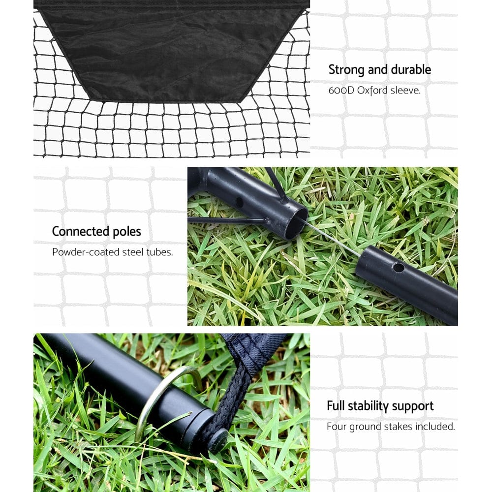 Everfit 2.1m Football Soccer Net Portable Goal Net Rebounder Sports Training - SportZone.co.nz