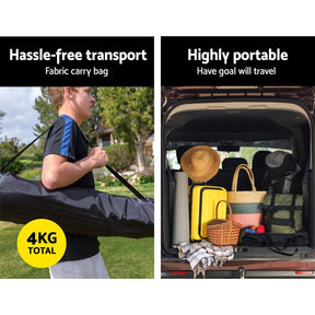 Everfit 2.4m Football Soccer Net Portable Goal Net Rebounder Sports Training - SportZone.co.nz