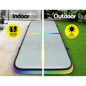 Everfit 3M Air Track Gymnastics Tumbling Exercise Mat Inflatable Mats + Pump - SportZone.co.nz