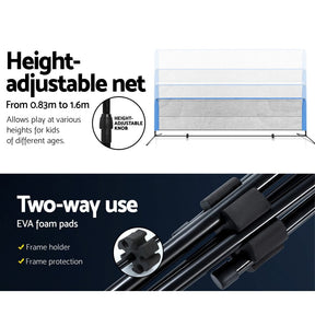 Everfit 4m Badminton Tennis Net Portable Volleyball Kit Adjustable Height - SportZone.co.nz