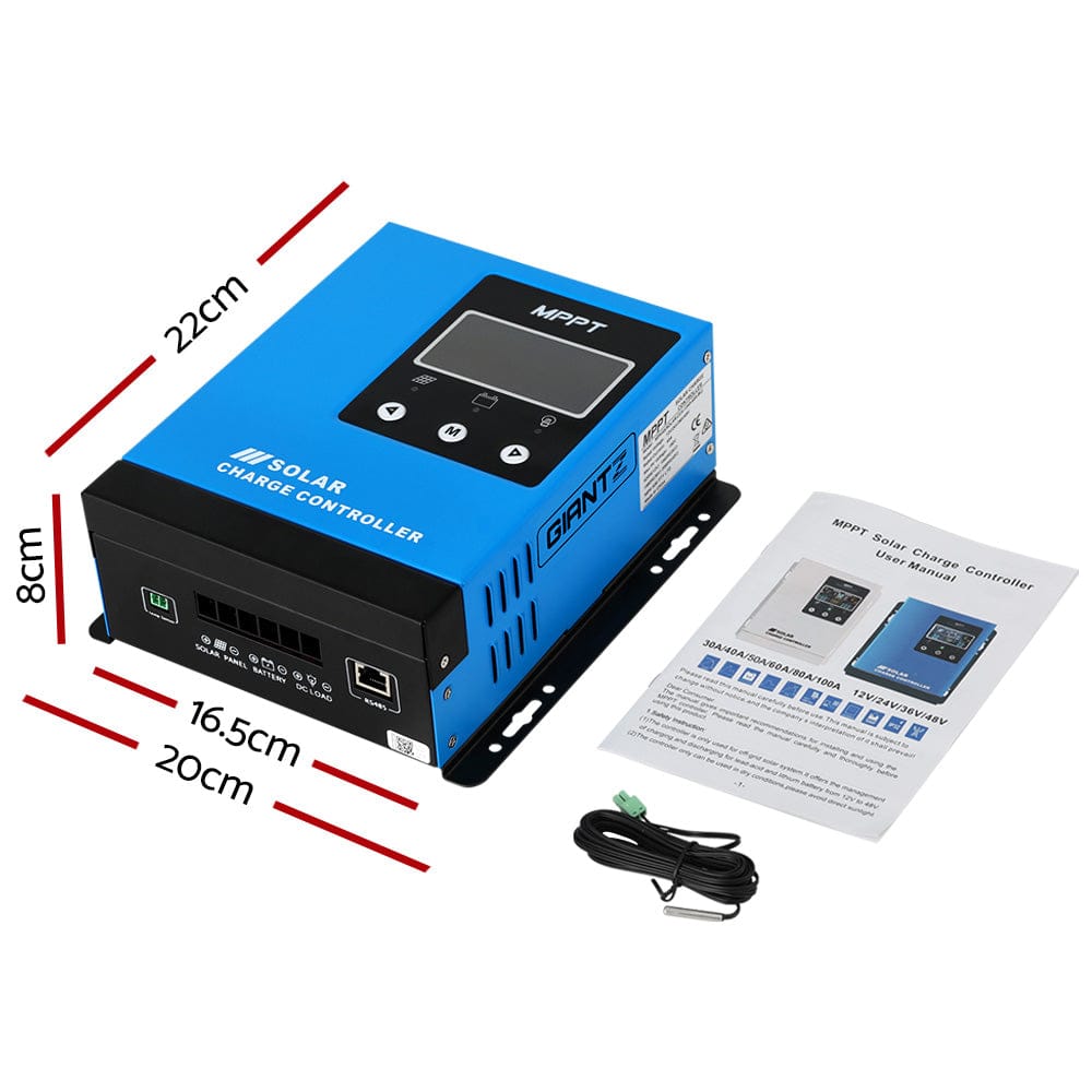 Giantz 40A MPPT Solar Charge Controller Auto 12V/24V/36V/48V Battery Regulator - SportZone.co.nz