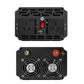 Giantz Power Inverter 1000W or 2000W Pure Sine Wave 12V - 240V Camping Boat Caravan - SportZone.co.nz
