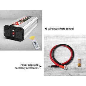 Giantz Power Inverter 2000W or 4000W Pure Sine Wave 12V - 240V Camping Boat Caravan - SportZone.co.nz