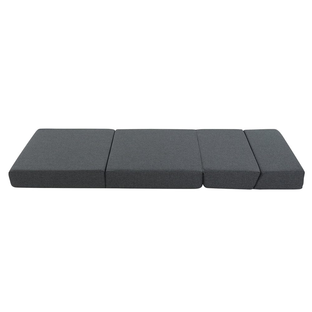 Giselle Bedding Foldable Mattress Folding Foam Bed Floor Mat Grey - SportZone.co.nz