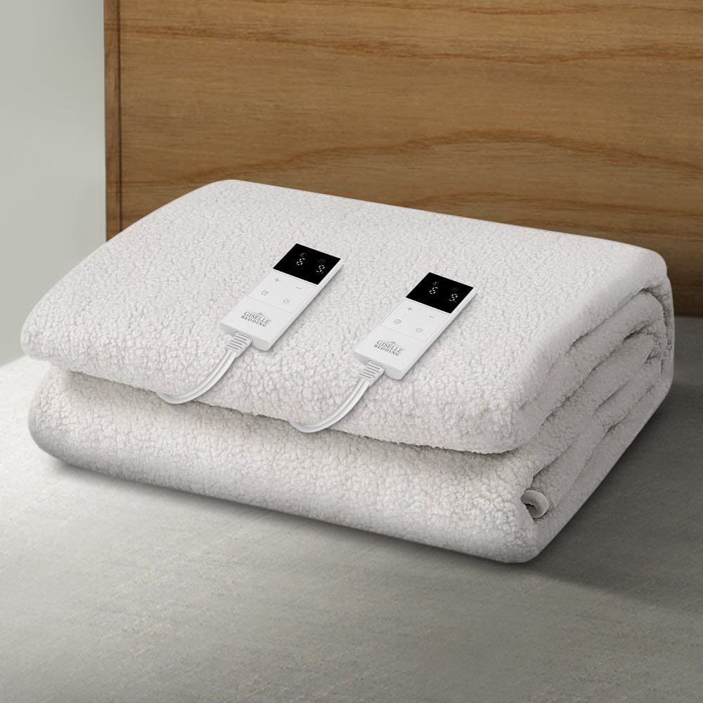 Giselle Bedding Queen Size Electric Blanket Fleece - SportZone.co.nz