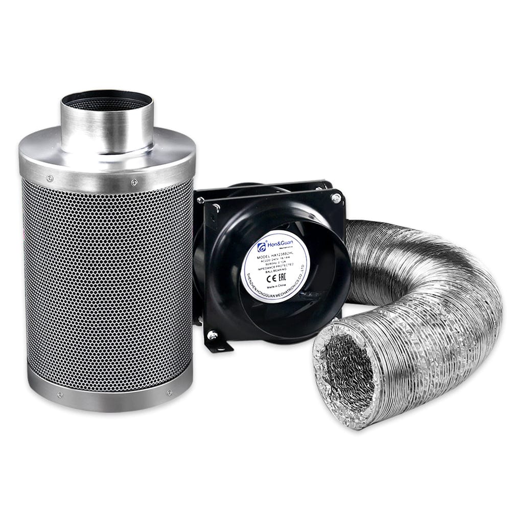 Green Fingers 4"Ventilation Kit Fan Hydroponics Grow Tent Kit Carbon Filter Duct,Green Fingers 4"Ventilation Kit Fan Hydroponics Grow Tent Kit Carbon Filter Duct - SportZone.co.nz