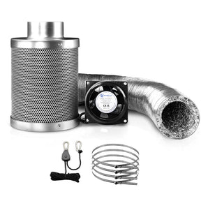 Green Fingers 4"Ventilation Kit Fan Hydroponics Grow Tent Kit Carbon Filter Duct,Green Fingers 4"Ventilation Kit Fan Hydroponics Grow Tent Kit Carbon Filter Duct - SportZone.co.nz