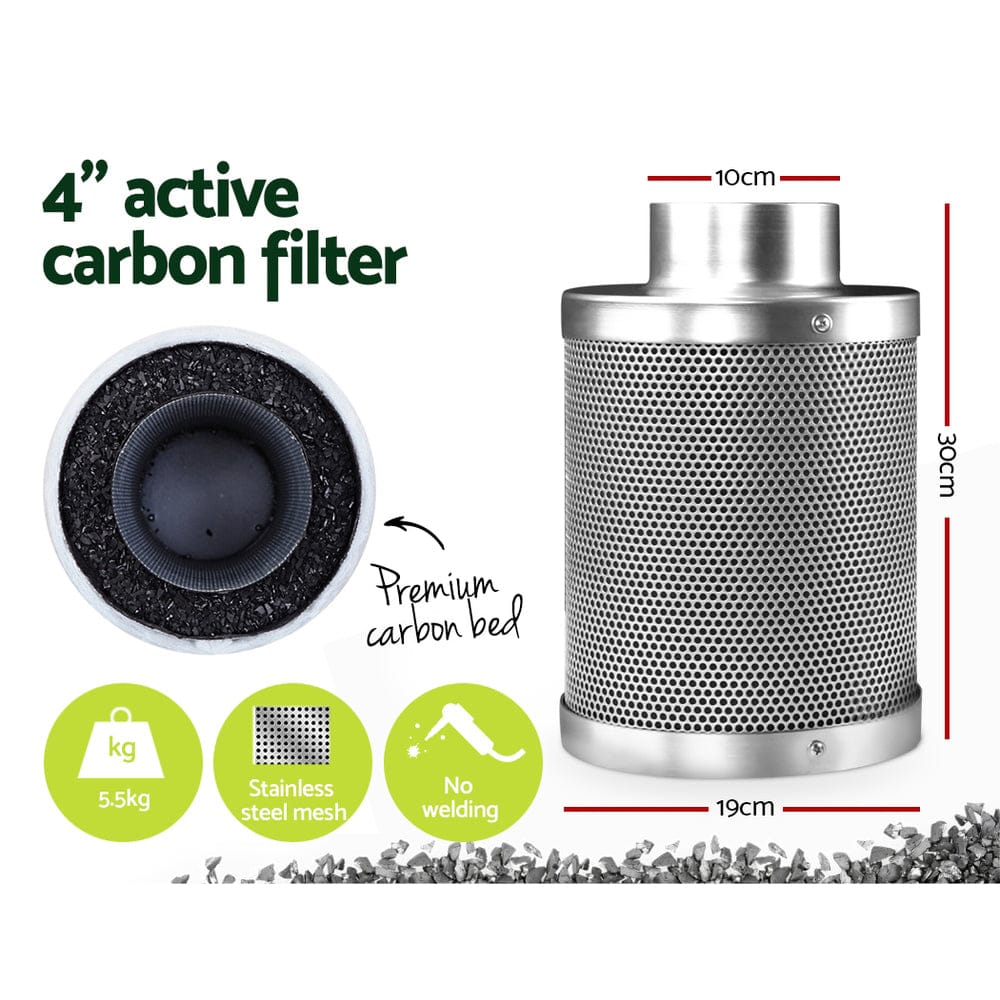GREEN FINGERS GROW 1000W Full Spectrum LED Grow Tent Kit – 80x80x160cm w/ 4" Vent Fan - SportZone.co.nz