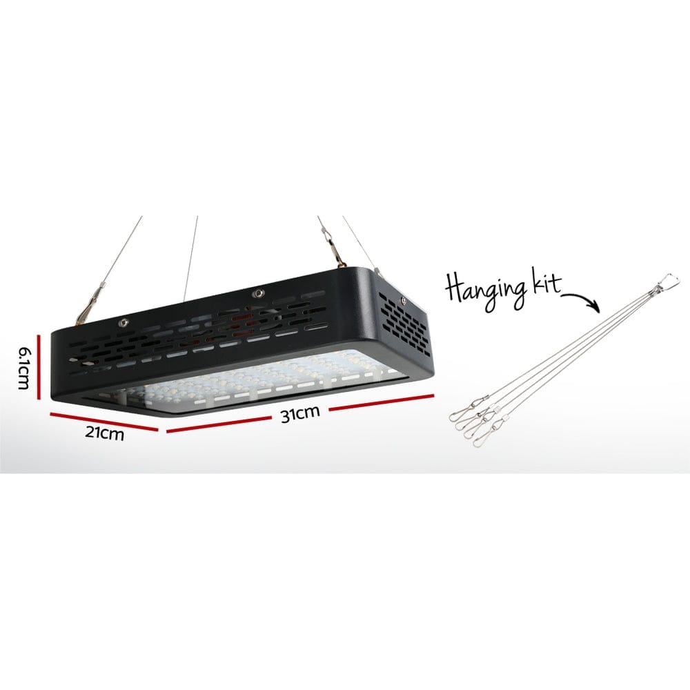 Green Fingers Grow Tent Light Kit 60x60x140CM 600W LED 4" Vent Fan,Green Fingers Grow Tent Light Kit LED 600W Full Spectrum 4" Vent 60x60x140CM - SportZone.co.nz