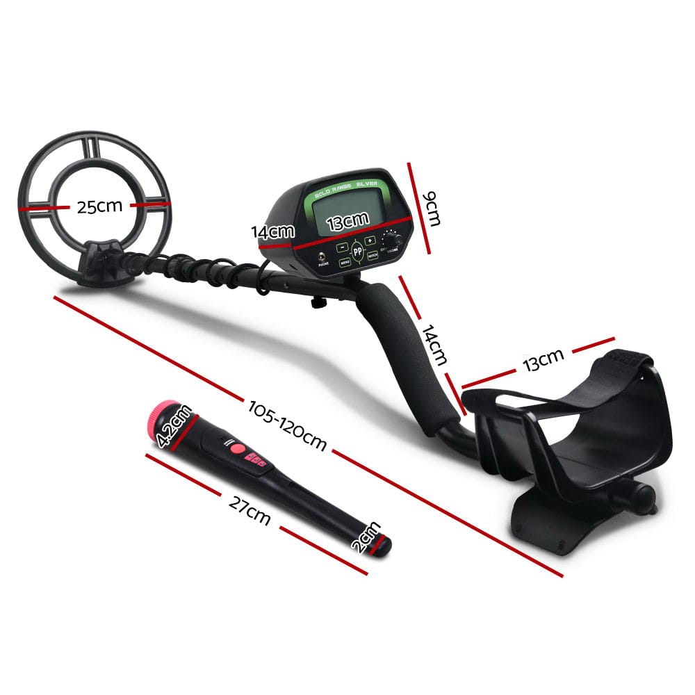 Metal Detector 220MM Deep Sensitive Waterproof Pinpointer Treasure Hunter - SportZone.co.nz