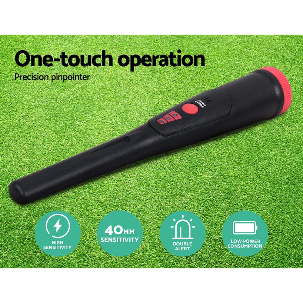 Metal Detector 220MM Deep Sensitive Waterproof Pinpointer Treasure Hunter Shovel - SportZone.co.nz