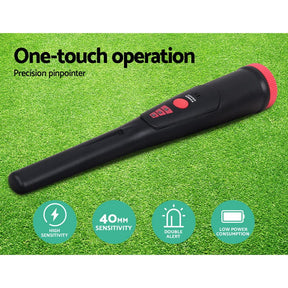 Metal Detector 220MM Deep Sensitive Waterproof Pinpointer Treasure Hunter Shovel - SportZone.co.nz