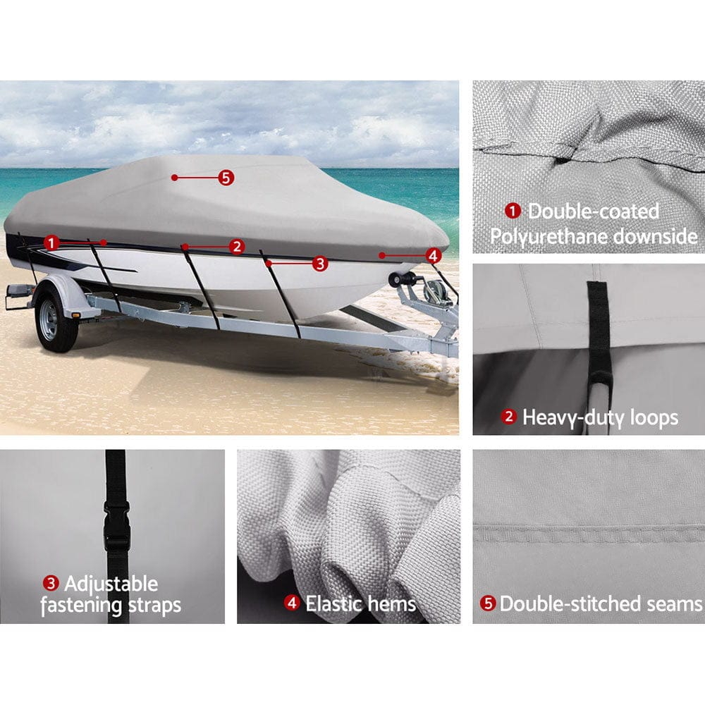 Seamanship 16 - 18.5ft Boat Cover Trailerable Marine Grade 600D - SportZone.co.nz