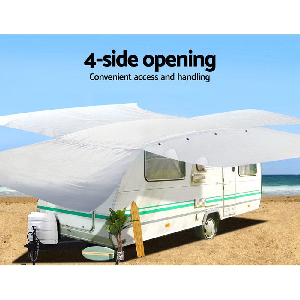 Weisshorn 14 - 16ft Caravan Cover Campervan 4 Layer UV Water Resistant - SportZone.co.nz