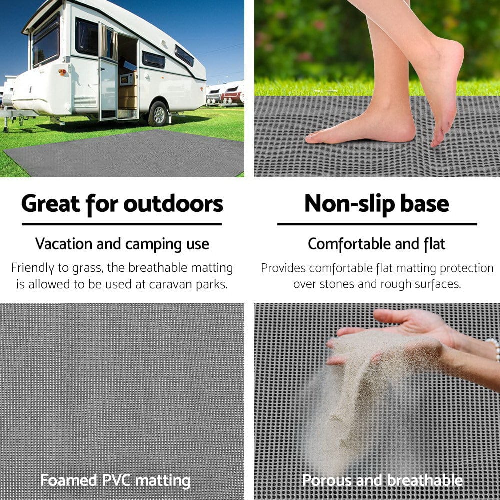 Weisshorn 4M X 2.5M Annex Matting Floor Mats Mesh Caravan Camping Annexe - SportZone.co.nz