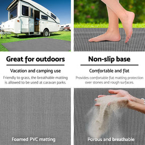 Weisshorn 4M X 2.5M Annex Matting Floor Mats Mesh Caravan Camping Annexe - SportZone.co.nz
