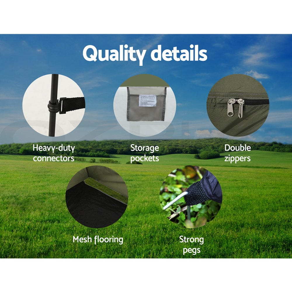 Weisshorn Camping Shower Toilet Tent Outdoor Portable Changing Room Ensuite - SportZone.co.nz
